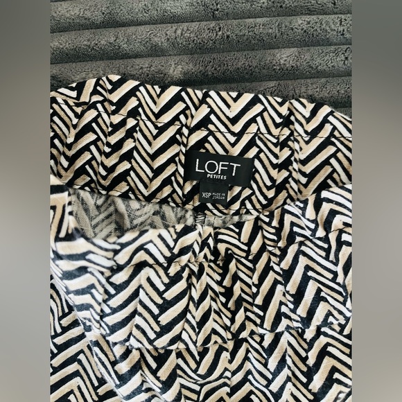 LOFT Pants & Jumpsuits Loft Fun Flowy Wide Leg Work Pants Black And